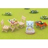Calico Critters Bubblebrook Elephant Girl's BBQ Picnic Set, Dollhouse Playset