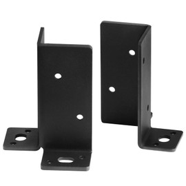 YIDU69Q 4 Pcs 4x4,6x6,8x8 Adjustable Split Post Anchor Base, 8 Gauge Deck Retrofit Bracket, Black