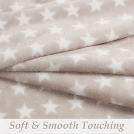 LeerKing Unisex Baby Blanket Pack of 2 Boys Girls Cuddly Blanket Crawling Blanket Baby Bedding Pram Fluffy for Newborn Soft Blanket 75 cm x 100 cm Grey + Pink