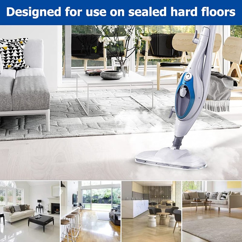 10 Pack Replacement Steam Mop Pads Compatible with PurSteam ThermaPro