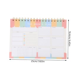 KICHOUSE Tear-off Notepad Planner Weekly Schedule Pad for Daily To-do Lists for Students Teachers and Office Use Weekly Memo Planner Pages