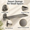 Modern Nordic Foldable Wall Bathroom Shelf – Space-Saving Storage Rack