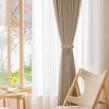 Vesaneae 4 PCS Braided Curtain Tiebacks, Hand Woven Boho Curtains