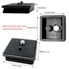 IOUALEY 2 Pack 41mm and 43mm Tripod Quick Release Plate