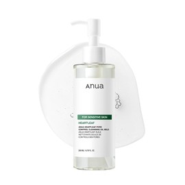 ANUA - Heartleaf Pore Control Cleansing Oil Mild - Aceite limpiador facial suave - Para piel sensible - Desmaquillante coreano no comedogénico - 200ml