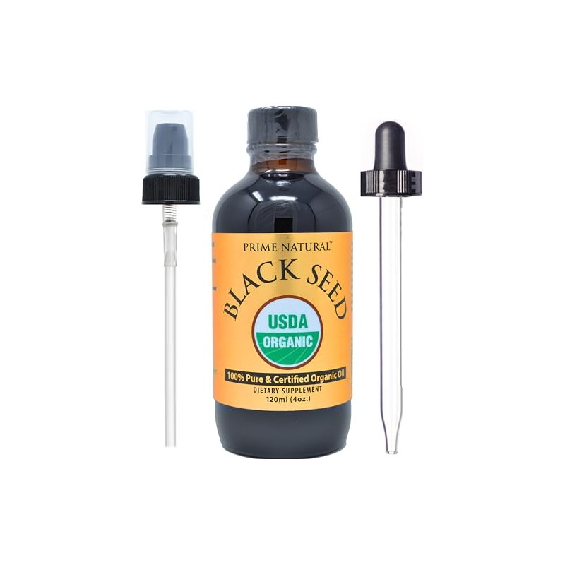 Prime Natural Aceite de Comino Negro Org?nico 118 Ml(4 Oz)