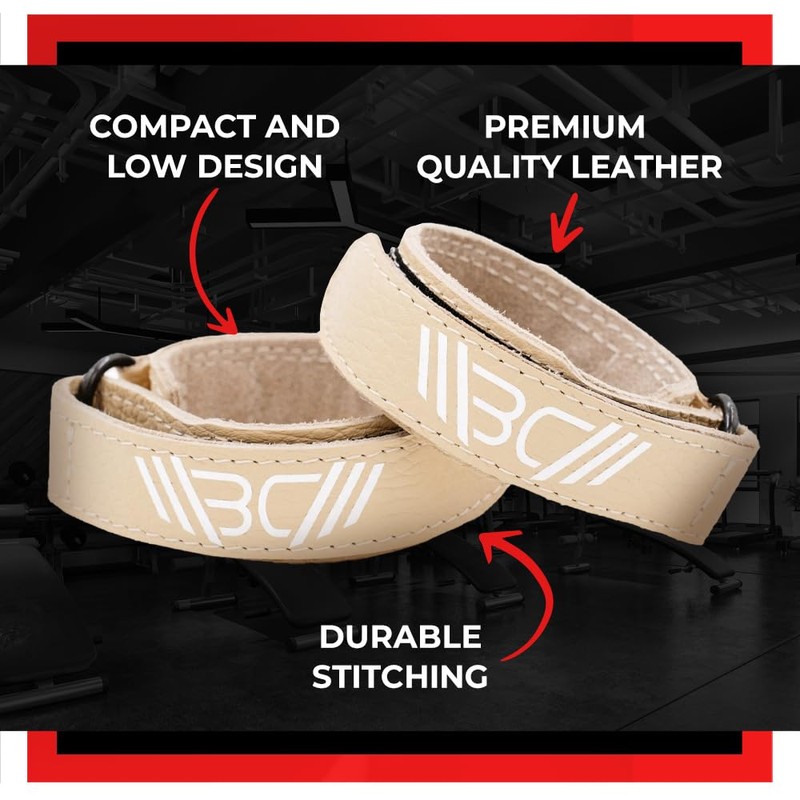 WARM BODY COLD MIND Premium Leather Wrist Wraps for Crossfit,