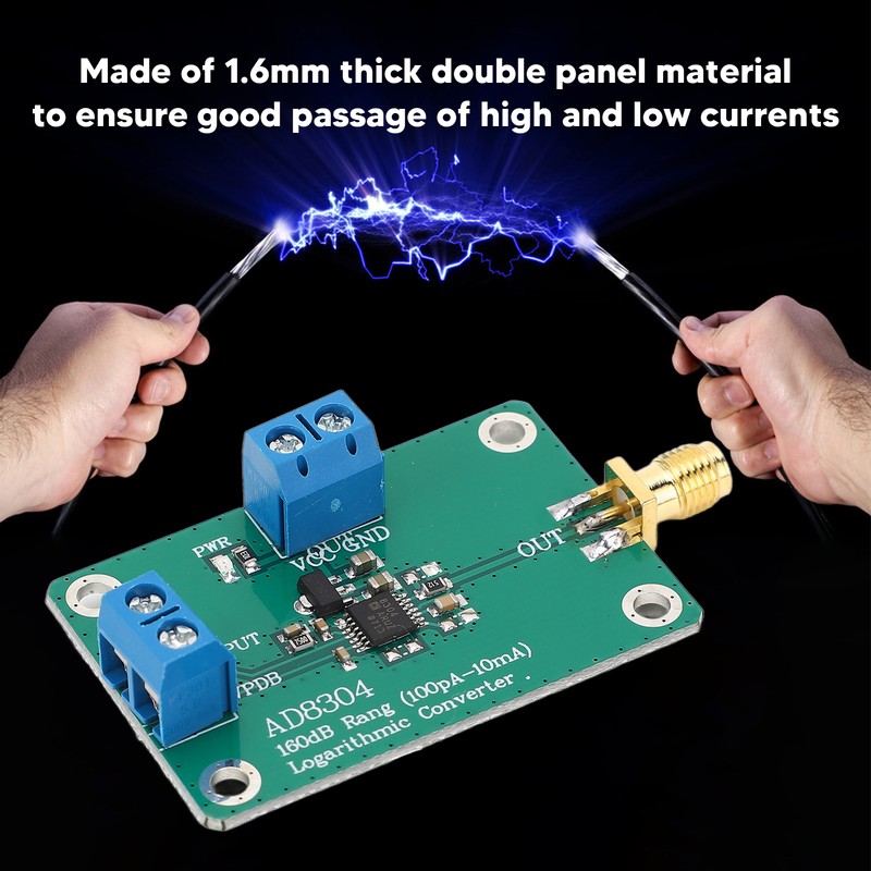 RF Logarithmic Detector Logarithmic Amplifier Multiplier Detector Module 160dB 100pA-10mA