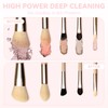 TOEDO Makeup Brush Cleaner Machine, Automatic Spinning Make up Brush