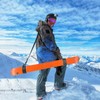 QKURT 2PCS Ski Carrier Straps, Adjustable Ski Shoulder Straps Binding
