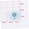 Beavorty 30pcs Mini Flowers for Hair Clips Craft Embellishments for