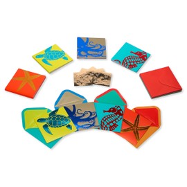 Papyrus Blank Cards with Envelopes, Sea Life (20-Count)