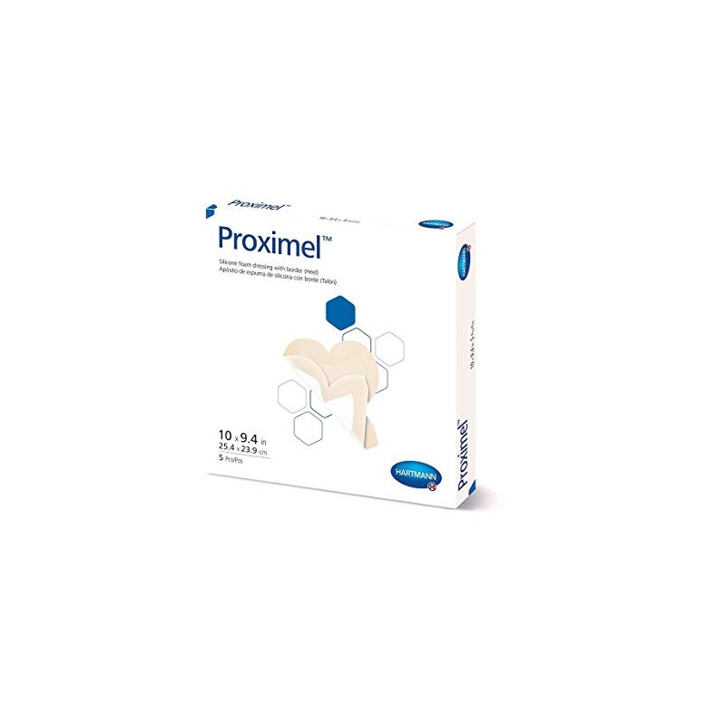 Proximel Silicone Foam Dressing, Heel Size W/Border, Hartmann - Each