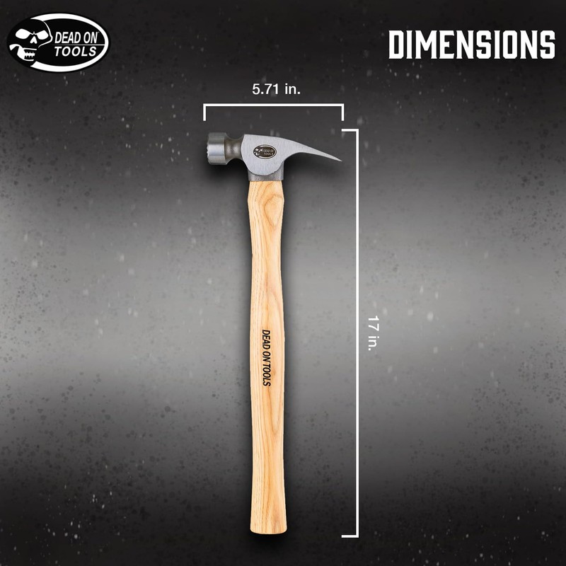 Dead On Tools-19oz Milled Face Framing Hammer,(DOHFH19M17)