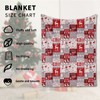Christmas Blankets, Cuddly Blanket, Red, Soft Warm Winter Blankets, Christmas