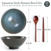 Zhonleemy Ceramic Ramen Bowl Set of 2 Large Salad Soup