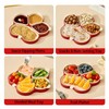 Multi-Purpose Serving Trays, Detachable 4 Compartment Platter, Reusable Snack Tray