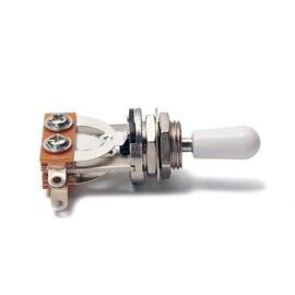 Alnicov 3-Way Guitar Pickup Toggle Switch Parts for Les Paul LP Guitar Bass,White Tip