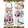 Bencailor Winter Aprons with Pockets Adjustable Holiday Kitchen Aprons Waterproof