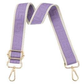 PATIKIL Purse Strap, Adjustable Crossbody Bag Straps Wide Shoulder Strap Universal Replacement Shoulder Bag Belt for Women's Handbags Canvas Satchels Bag Backpack, Purple