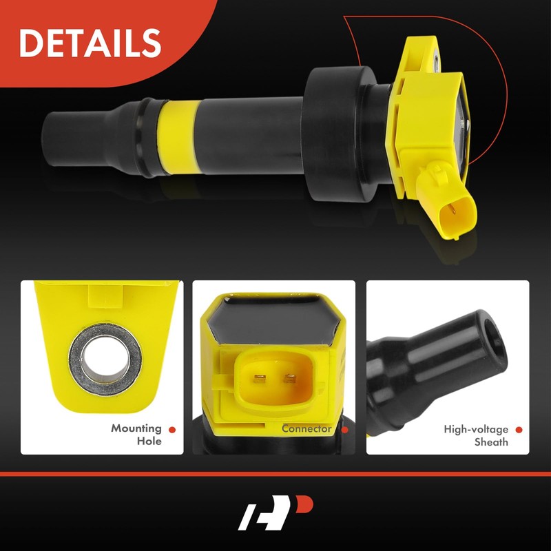 A-Premium (Yellow) Engine Ignition Coil Pack Compatible with Kia Soul