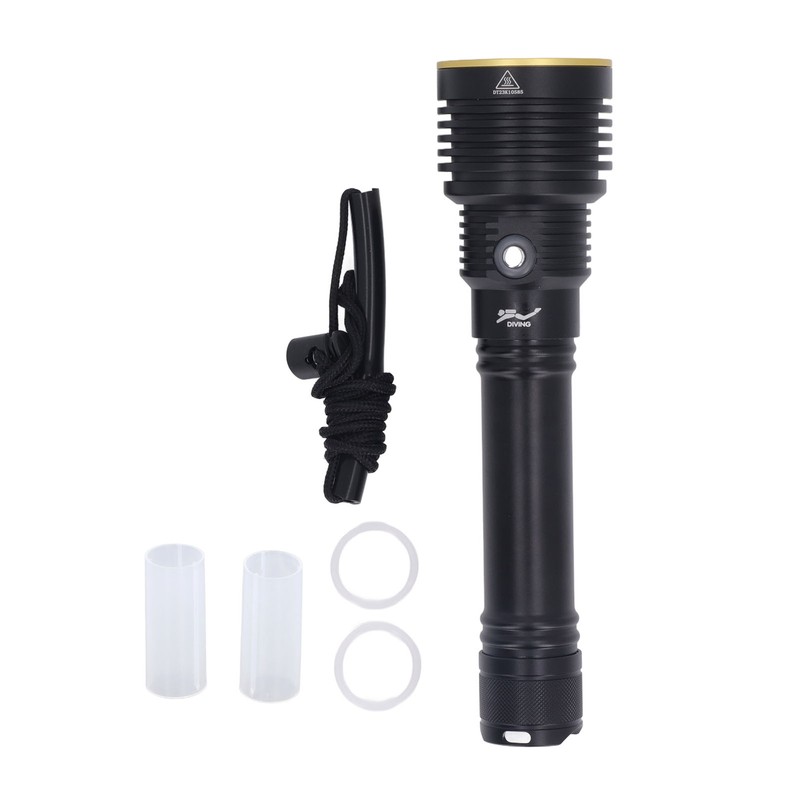 5000LM Diving Light IPX8 Waterproof Diving Flashlight 100 Meters Underwater