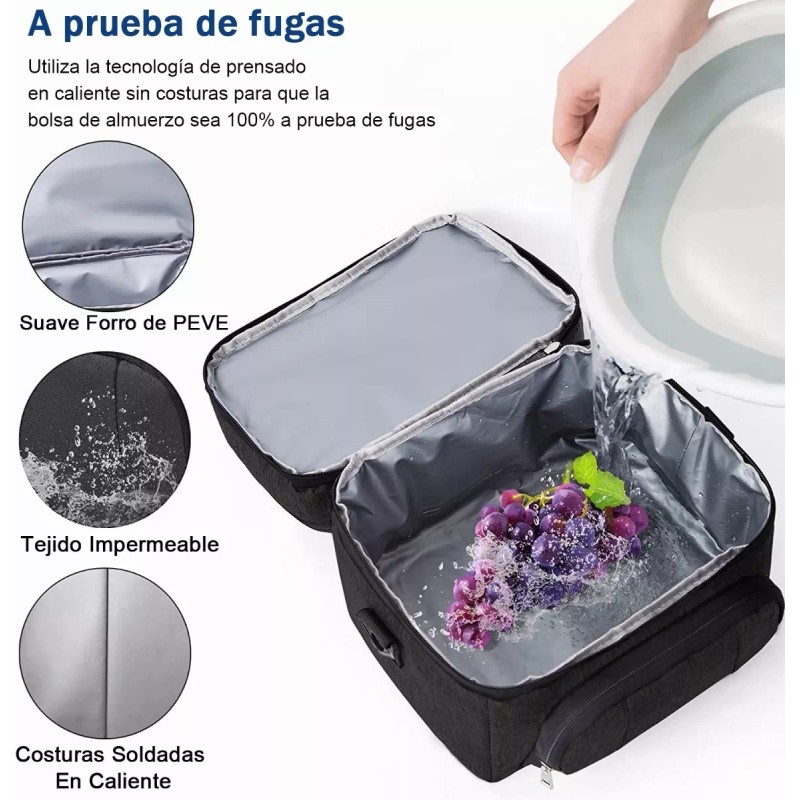 AUGUSTYUE Loncheras Termicas Aislante De Gran Portátil Escuela,trabajo