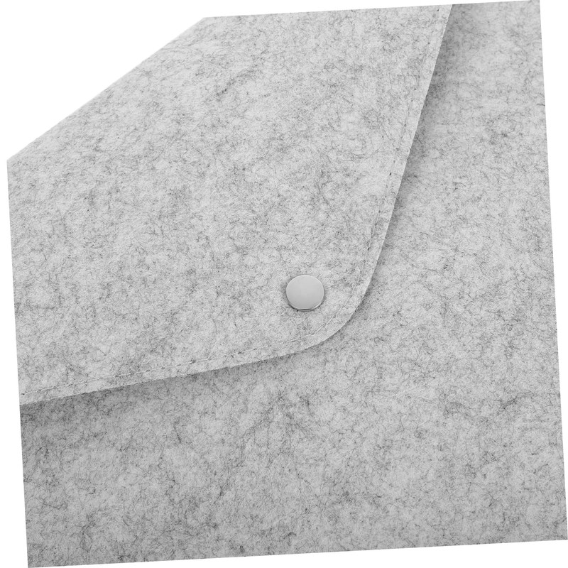 Ciieeo Felt Document Carrier Bag Button Closure Lightweight File Folder