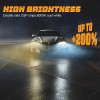 SHENKENUO 4x H7 H11B LED Headlight Bulbs Kit High Low