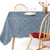 Classic Damask Printed Jacquard Tablecloth Washable Rectangle Round Runner Napkin