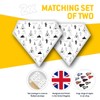 2 x Diamond Stickers 7.5 cm BW - Native American