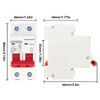 DC Circuit Breaker, DC Isolator Switch DZ47-63Z-2P 1000V 20A for