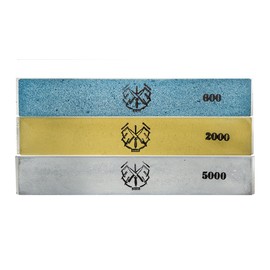 Chosera 600, 2K, 5K Edge Pro Stone Set, 1"x6" x 5mm with Aluminum Mounting