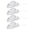 4Pcs Brooch Pin Diamond Angel Wing Pattern Cute Fashion Lapel