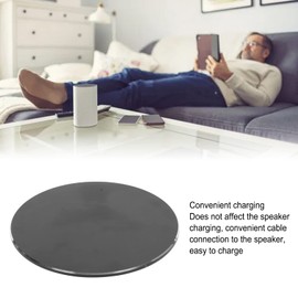 Base Mount for HomePod 1st 2nd Generation Speaker, Aluminium Alloy Prevent Slip Mini Speaker Stand Base Holder (Black)