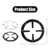 2 Pcs Gas Ring Reducers, Silver, Black