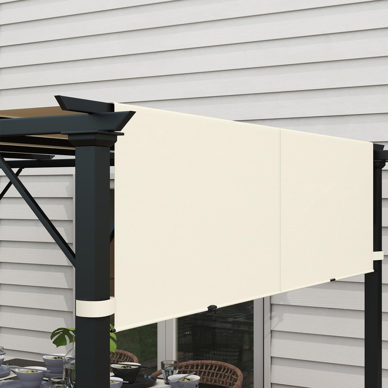 Outsunny 2 PCS 4 x 16ft Pergola Canopy Replacement, UV
