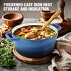 HAUSHOF 5.3QT Enameled Cast Iron Dutch Oven with Lid, Non-Stick