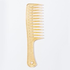 Large Wide Tooth Comb for Curly Hair, Big Tooth Detangling Comb for Men and Women, Jelly-colored (1Pcs Orange)