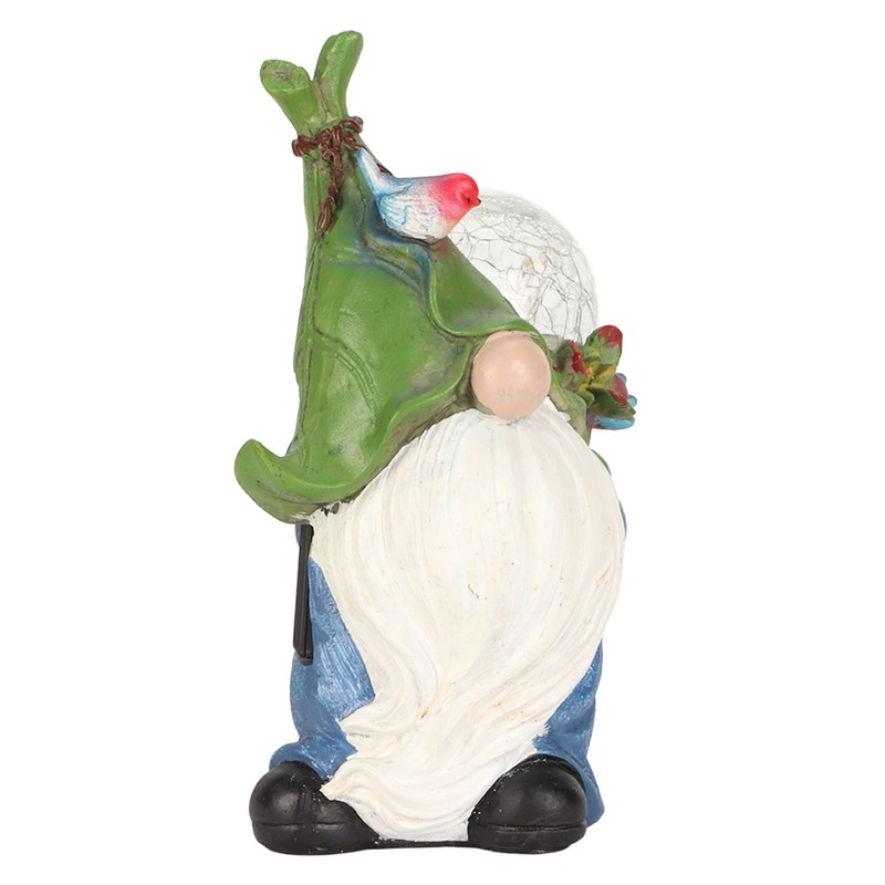 Faceless Doll Statue Exquisite Solar Powered Light Bright Colors Durable