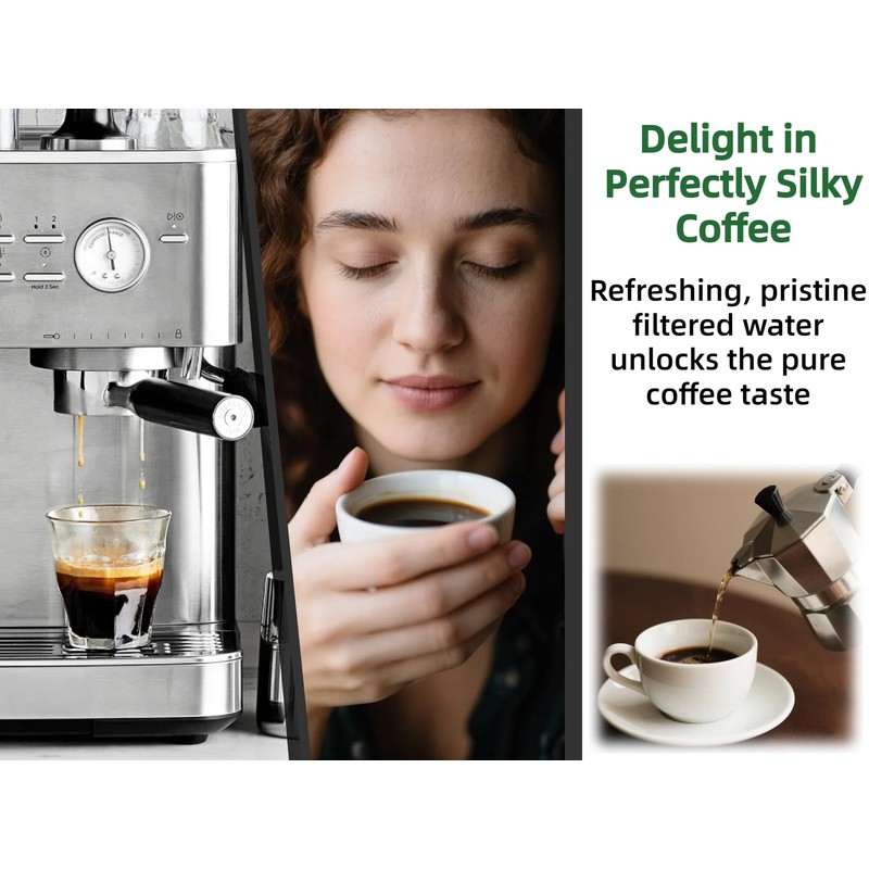 Activated Carbon Water Filter Replacement for KitchenAid Espresso Machine KES6551