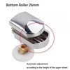 Cokritsm 25mm Shower Door Rollers for 4-8mm Glass Shower Runners
