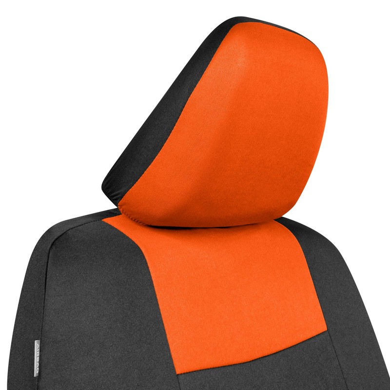 BDK PolyPro Car Seat Covers Full Set in Orange on