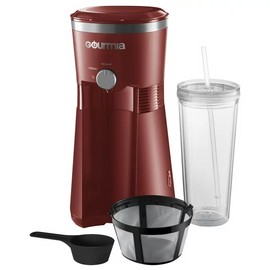 Gourmia Red Gourmia Iced Coffee Maker with 25 fl oz Reusable Tumbler New / box
