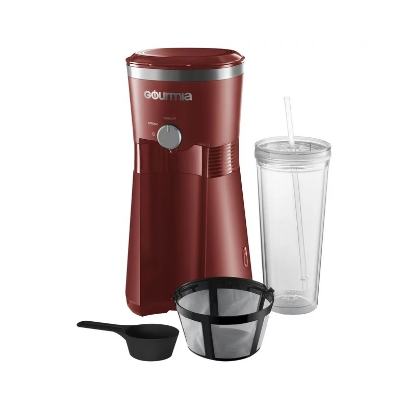 Gourmia Red Gourmia Iced Coffee Maker with 25 fl oz