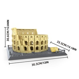 DAHONPA Colosseum Architecture Building Blocks Set 1750+pcs - World Famous Architectural Model Toys Gifts for Kids and Adults.