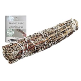 Soul Sticks 1 Pack 9 Inch Royal Sage Smudge Stick with Starter Guide - Floral Home Sage for House Blessing and Cleansing Negative Energy