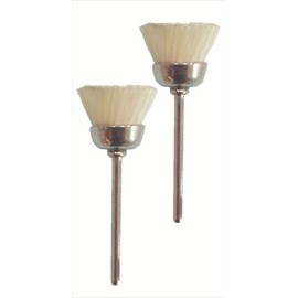 JOYDOS J-146 White Bristle Brush, Cup Type, 2 Pieces