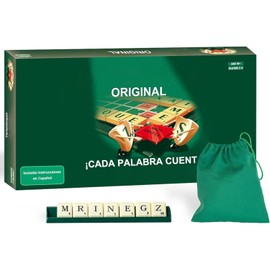 S-crabble Juego Clasico de crucigramas Juegos de Mesa S-crabble Rompecabezas de Aprendizajede Original Adecuado para Adultos Familias Adolescentes... 