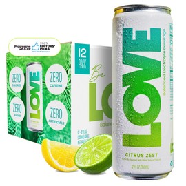 Be LOVE Balanced Electrolyte Beverage - Flavored Still Beverage for Daily Hydration, Exercise, Work & Wellness - Magnesium, Potassium & Sodium - Zero Sugar, Gluten Free (Citrus Zest, 12oz x 12ct)